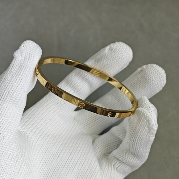 Jewelry - Size 18 cmGold Bangle Bracelet Clip Unisex